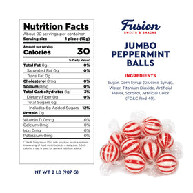 Fusion Sweets peppermint balls perfect for parties and favors