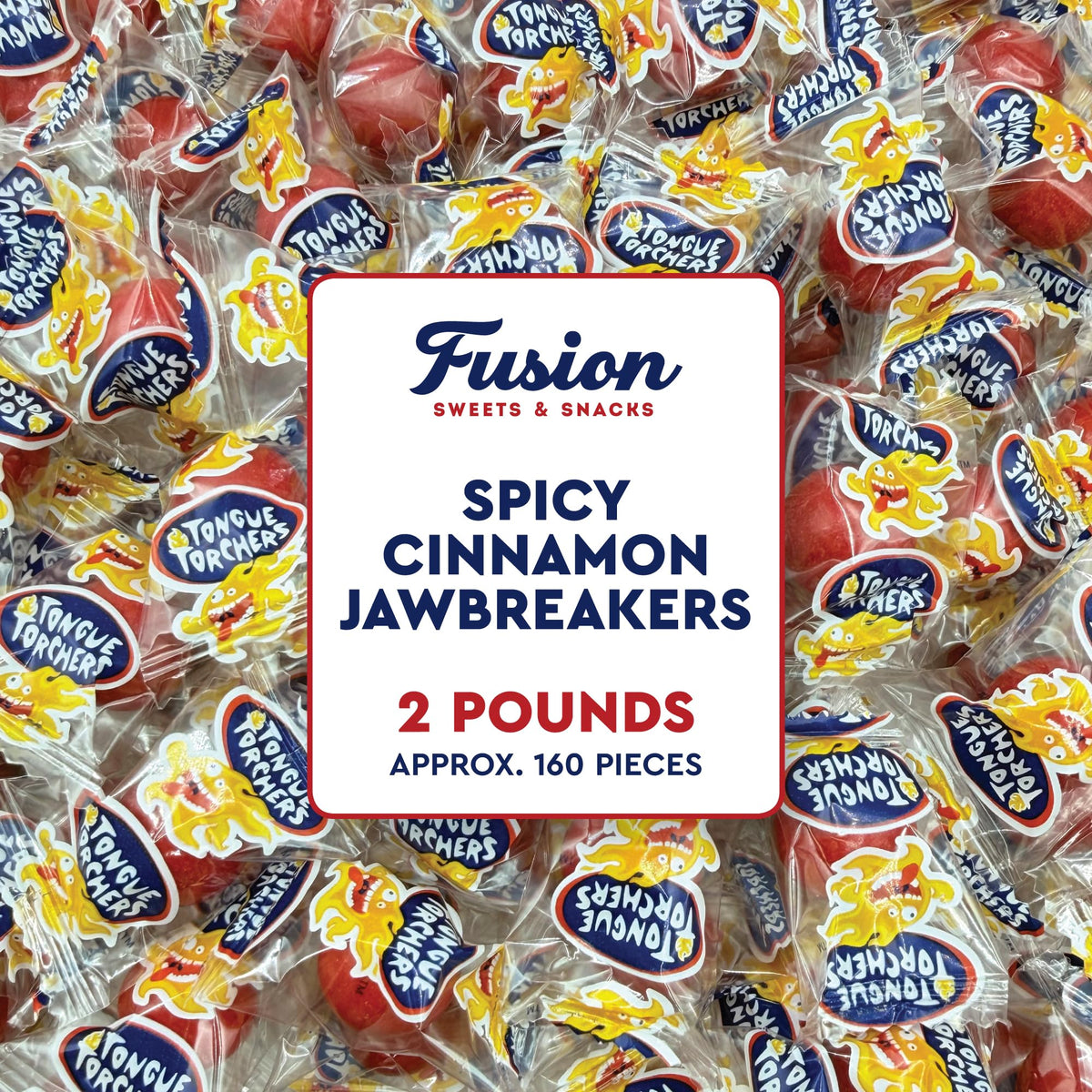 Fusion Sweets And Snacks spicy cinnamon jawbreakers 2lb bulk for celebrations and sharing.