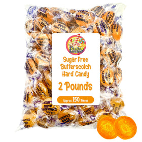 Fusion Sweets Arcor sugar-free butterscotch candy in 2lb bag for sharing.
