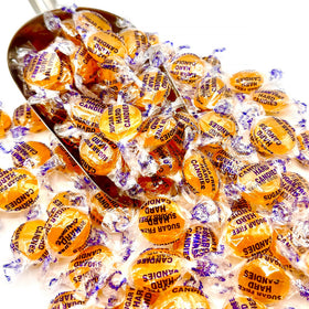 Close-up of rich buttery texture in Fusion Sweets sugar-free butterscotch.