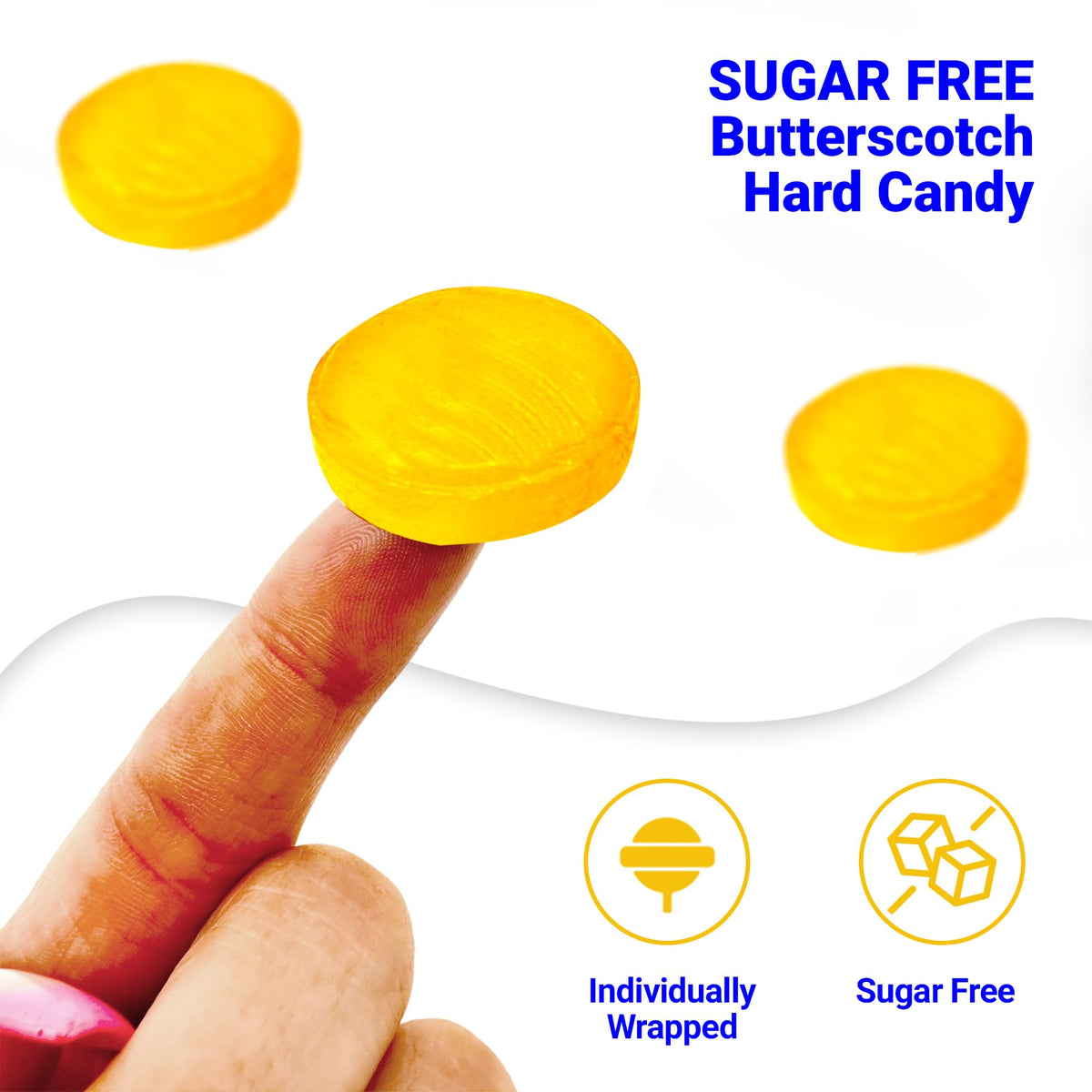 Fusion Sweets sugar-free lemon drops bulk bag on shelf highlighting value and quantity
