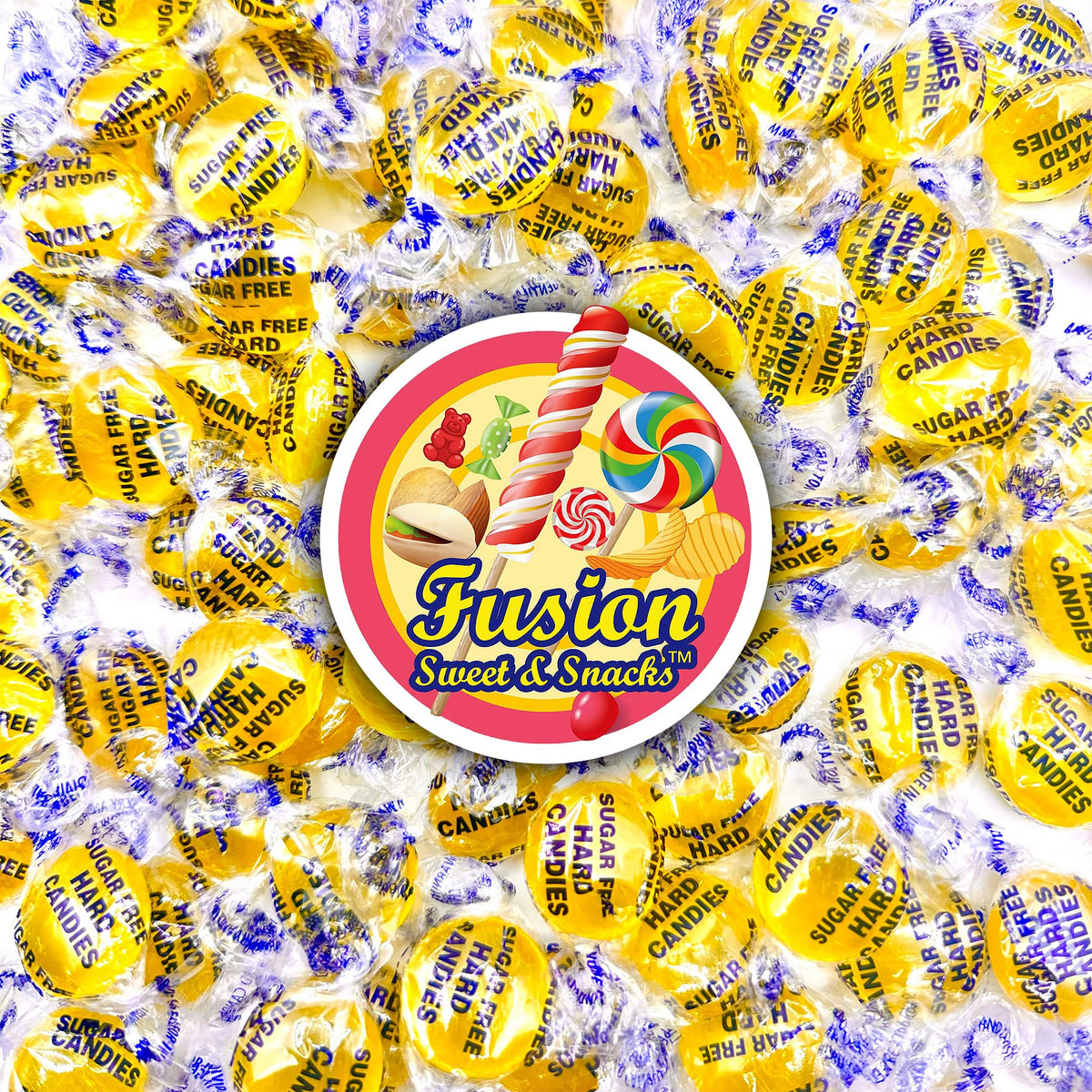 Fusion Sweets Sugar-Free Lemon Drops, a gift-ready keto-friendly snack