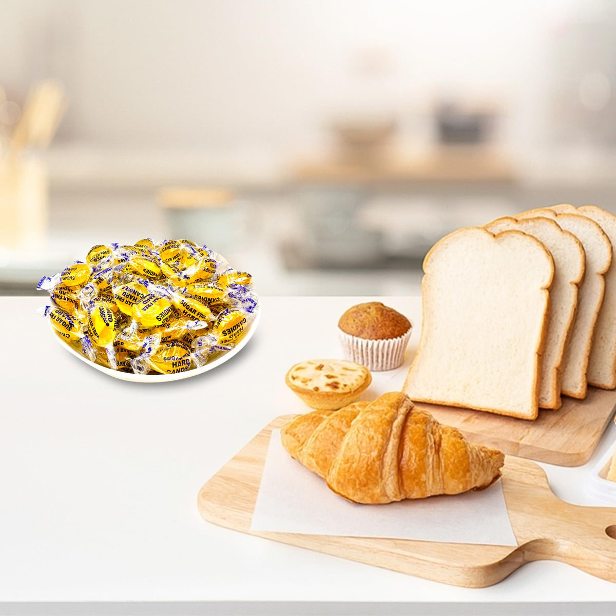 Fusion Sweets sugar-free lemon drops on the go packaging supports quick, guilt-free snacking