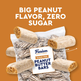 Fusion Sweets sugar free bars arranged on a party snack tray.