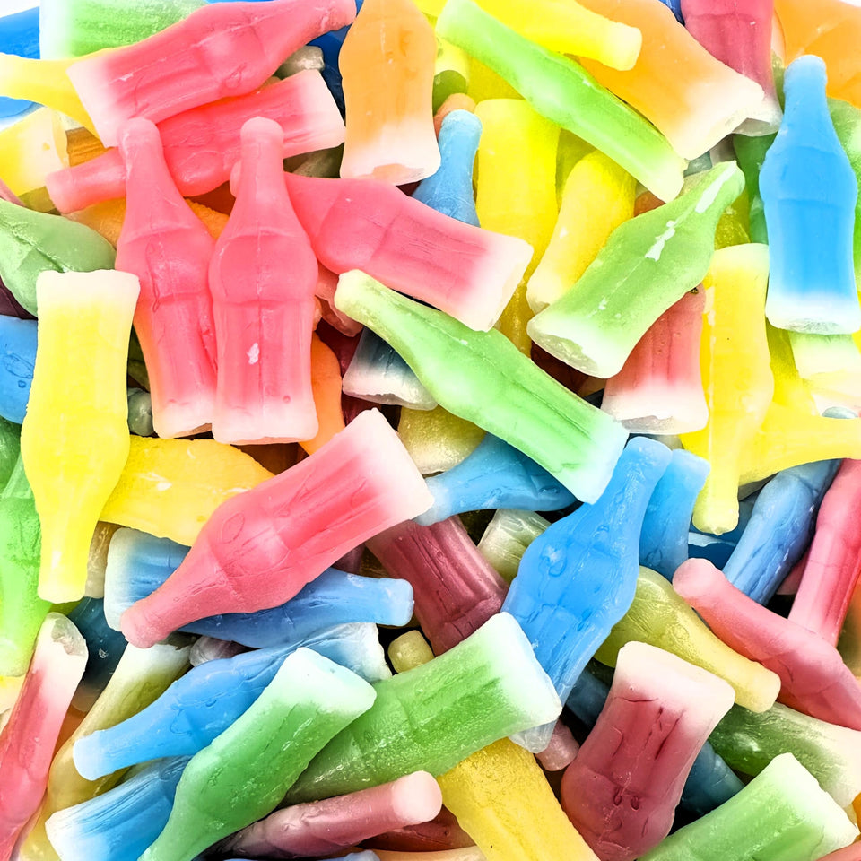 Fusion Sweets And Snacks wax bottle candy drinks with assorted flavors for nostalgic snacking