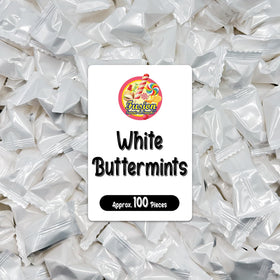 Fusion Sweets White Buttermints, wrapped for elegant packaging and wedding gifts