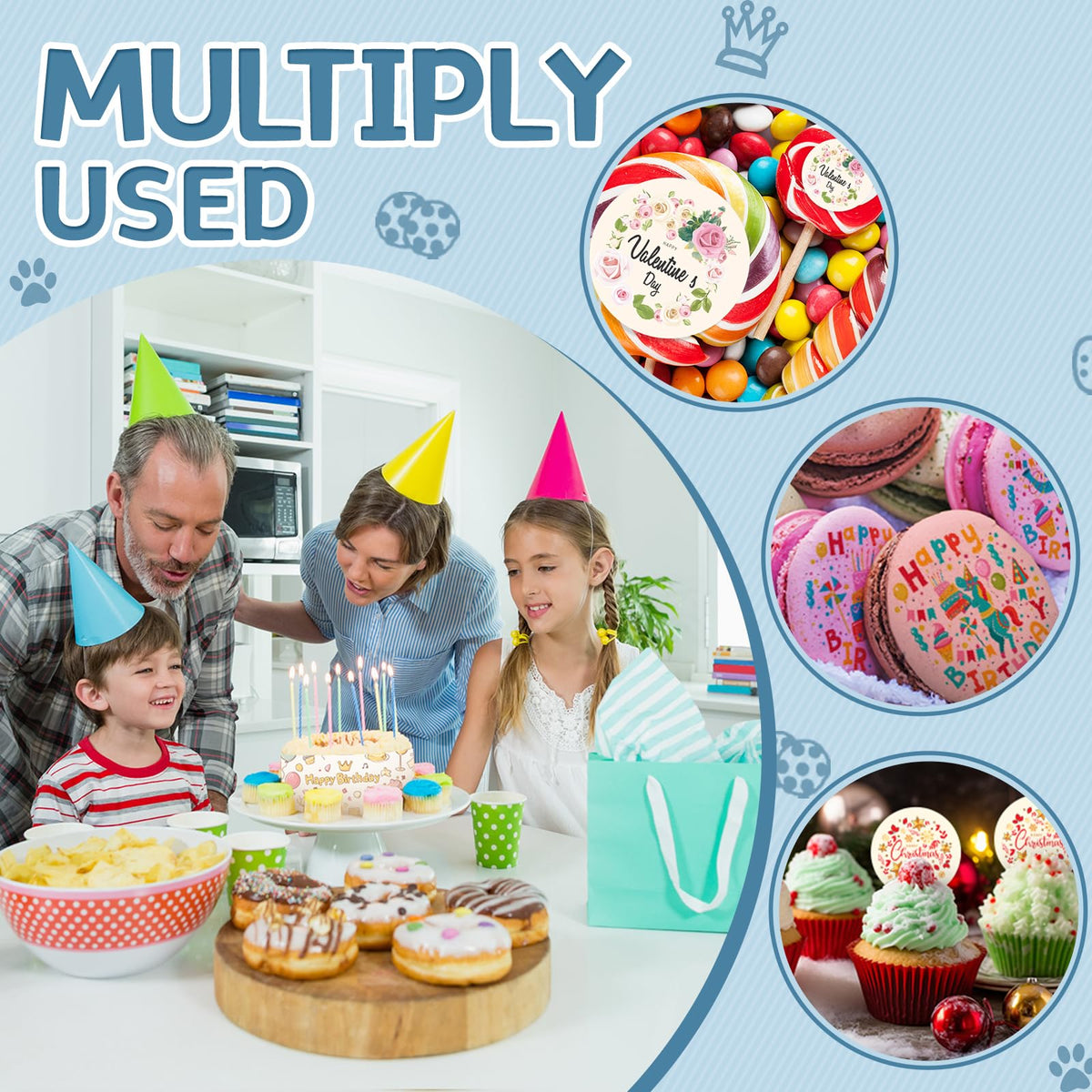 Edible paper ready for cake printer designs and decorative use
