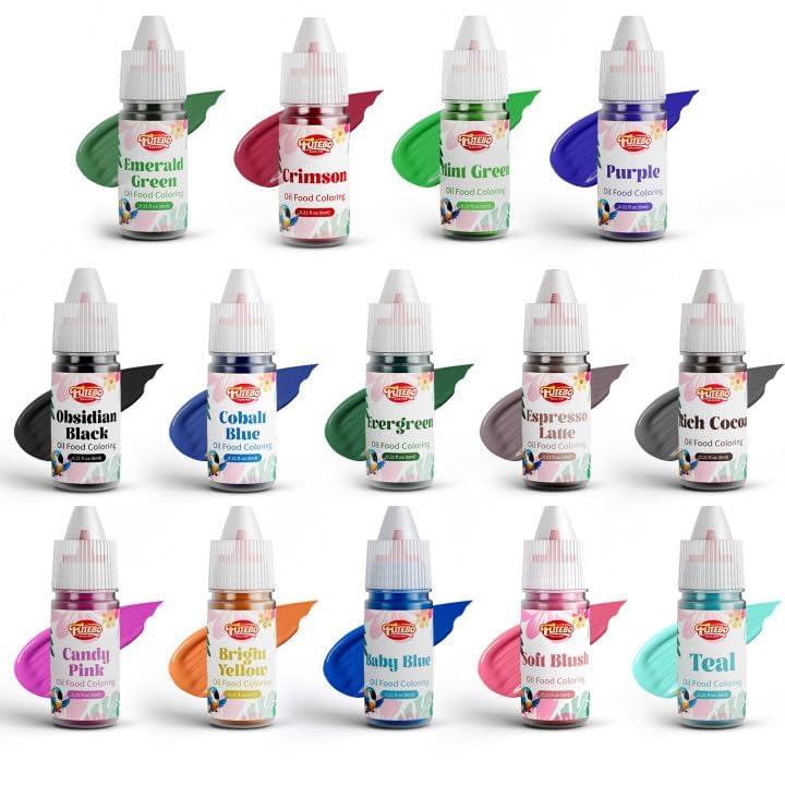 FUTEBO oil-based coloring bottle pour for chocolate and candy