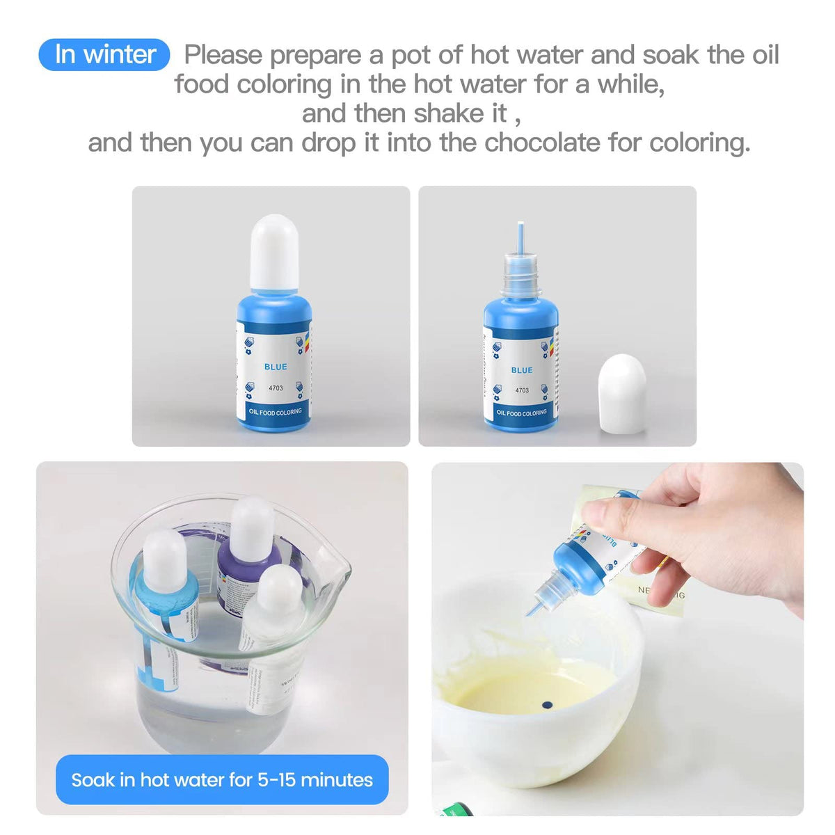 FUTEBO oil-based green coloring for fresh frosting designs