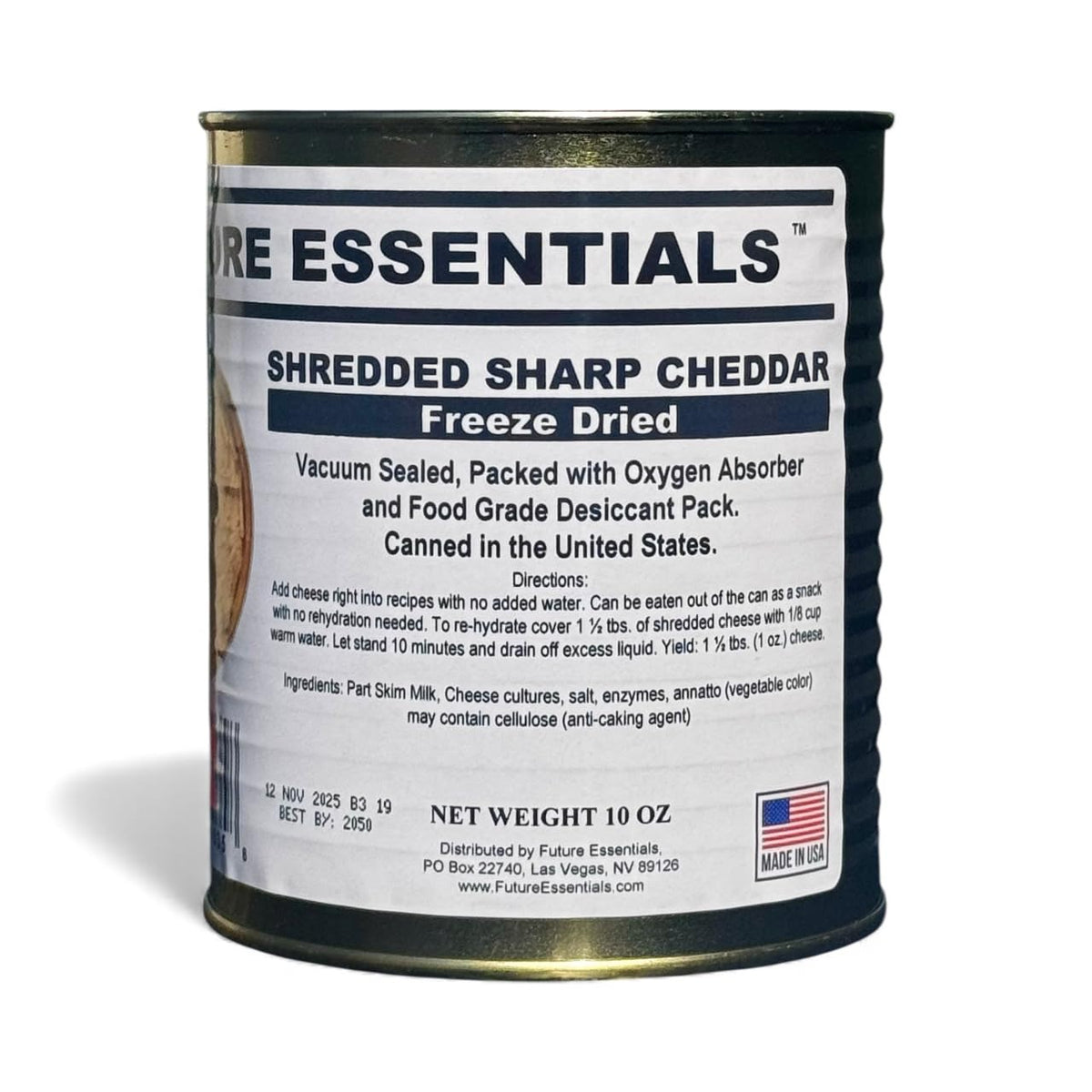 Future Essentials camp meal with freeze-dried cheddar on a pot over campfire