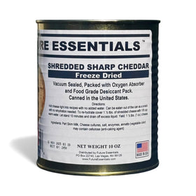 Future Essentials camp meal with freeze-dried cheddar on a pot over campfire