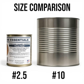 Future Essentials freeze-dried cheddar in pantry storage for reliable emergency meals