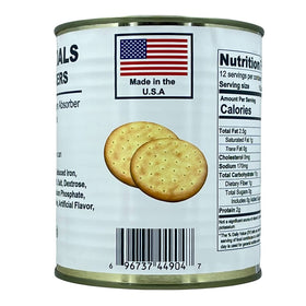 Future Essentials Pilot Bread can with 12 crackers, ideal for emergency kits.