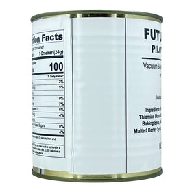 Future Essentials Pilot Bread survival crackers – opened can showing 12 crackers per can for easy grab-and-go meals.