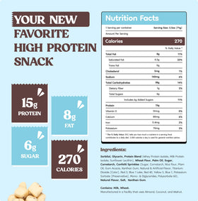 FUUL Protein Cookie Dough Birthday Cake bites show a smooth texture for convenient bites.