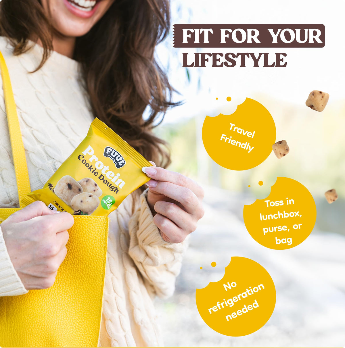 FUUL Protein Cookie Dough ready-to-eat after-workout snack option