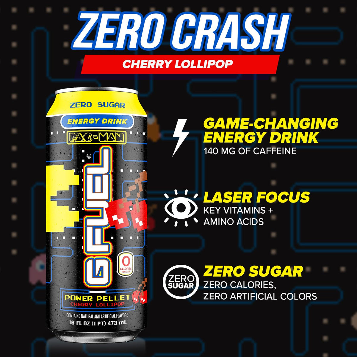 G Fuel zero-sugar energy formula emphasizes clean energy without crash