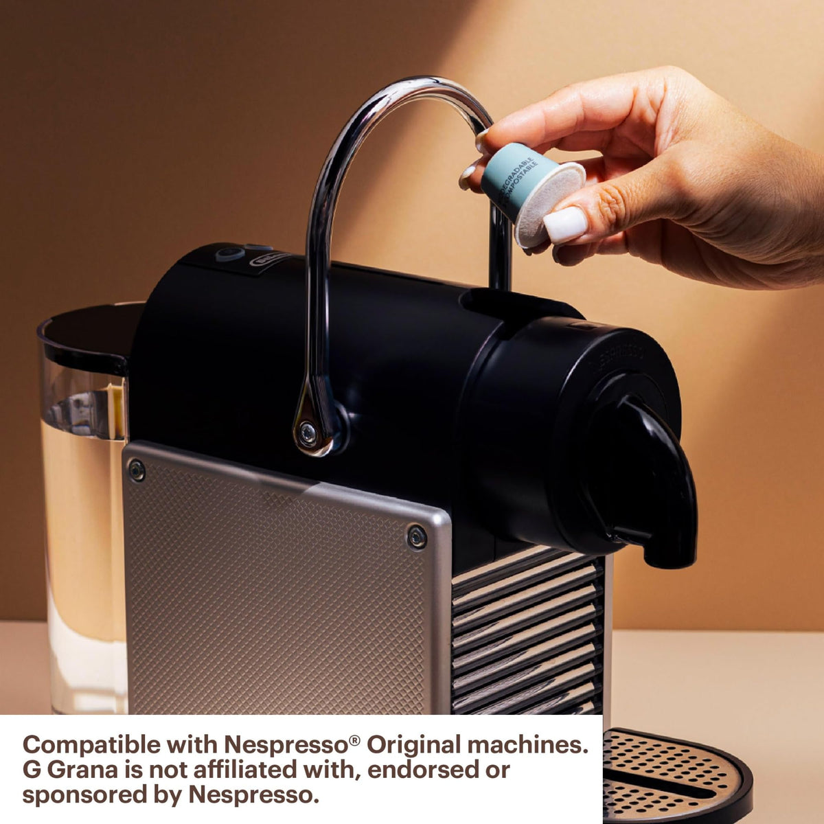 G Grana compostable capsules reduce waste while enjoying coffee