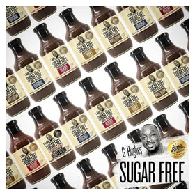 G Hughes SugarFree Maple Brown glaze enhances ribs and burgers with savory sweetness