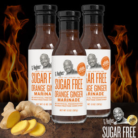 G Hughes Orange Ginger Marinade pour-ready bottle for quick gluten-free weeknight meals.