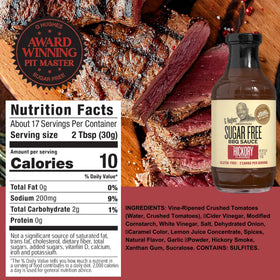 G Hughes sugar-free gluten-free label signals safe, tasty sauce ready to use.