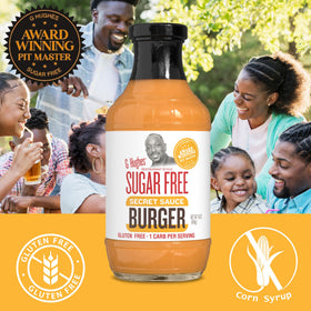 G Hughes Sugar Free Sauce with fries demonstrates versatile dipping option.