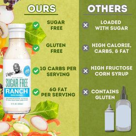 G Hughes sugar-free balsamic bottle—gluten-free dressing for salads and bowls