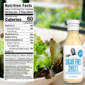 G Hughes sugar-free sweet bottle for drizzle over salads and bowls