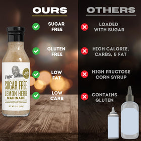 G Hughes Teriyaki bottle pour complements veggies and beef with rich glaze.