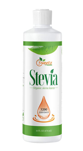 G-Sweetz Liquid Stevia bottle showcases zero-calorie sweetness
