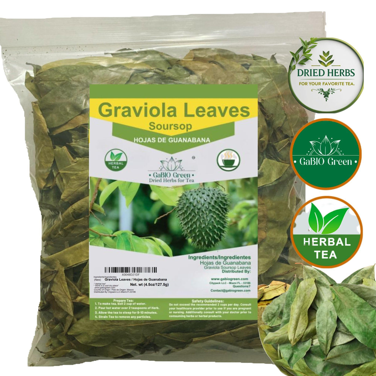 Gabio Green aromatic earthy notes in dried leaves.