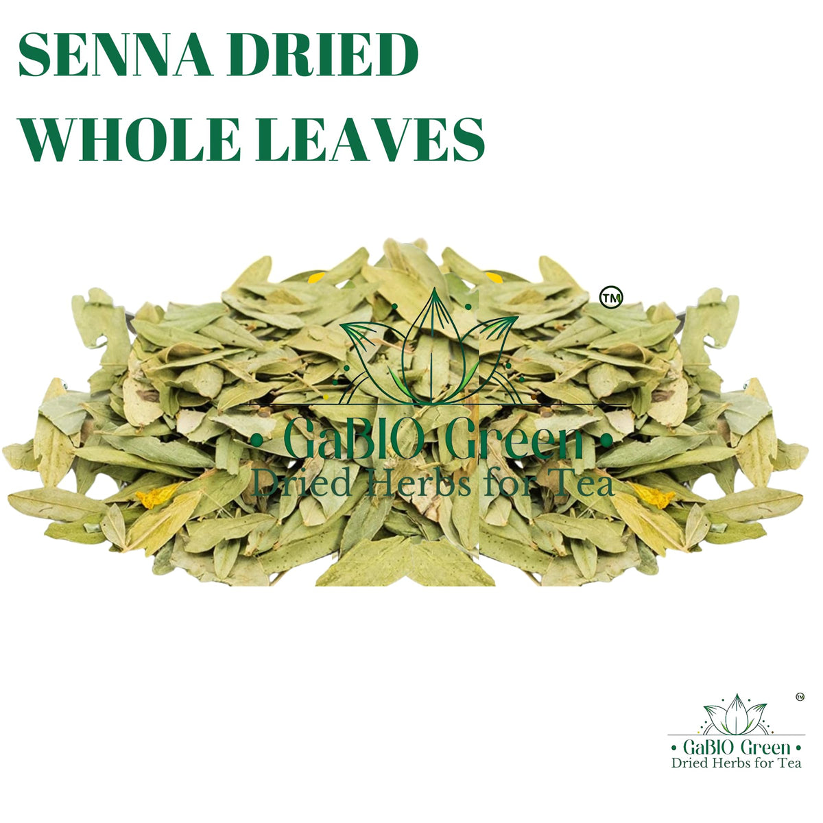 Gabio Green Senna Leaves for tea infusions and aromatics