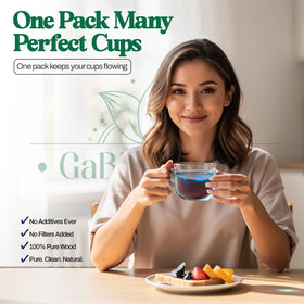 Gabio Green Palo Azul Tea setup ready to brew