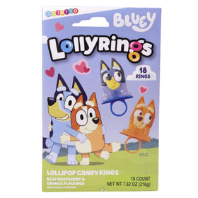 Kid-friendly Galerie Bluey Lollipop Rings for playful snacking.