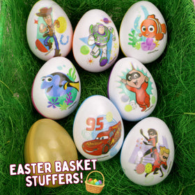 Galerie Disney Pixar eggs filled with 13 fun stickers for surprises.