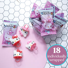 Box of 18 individually wrapped rings ready for party favors