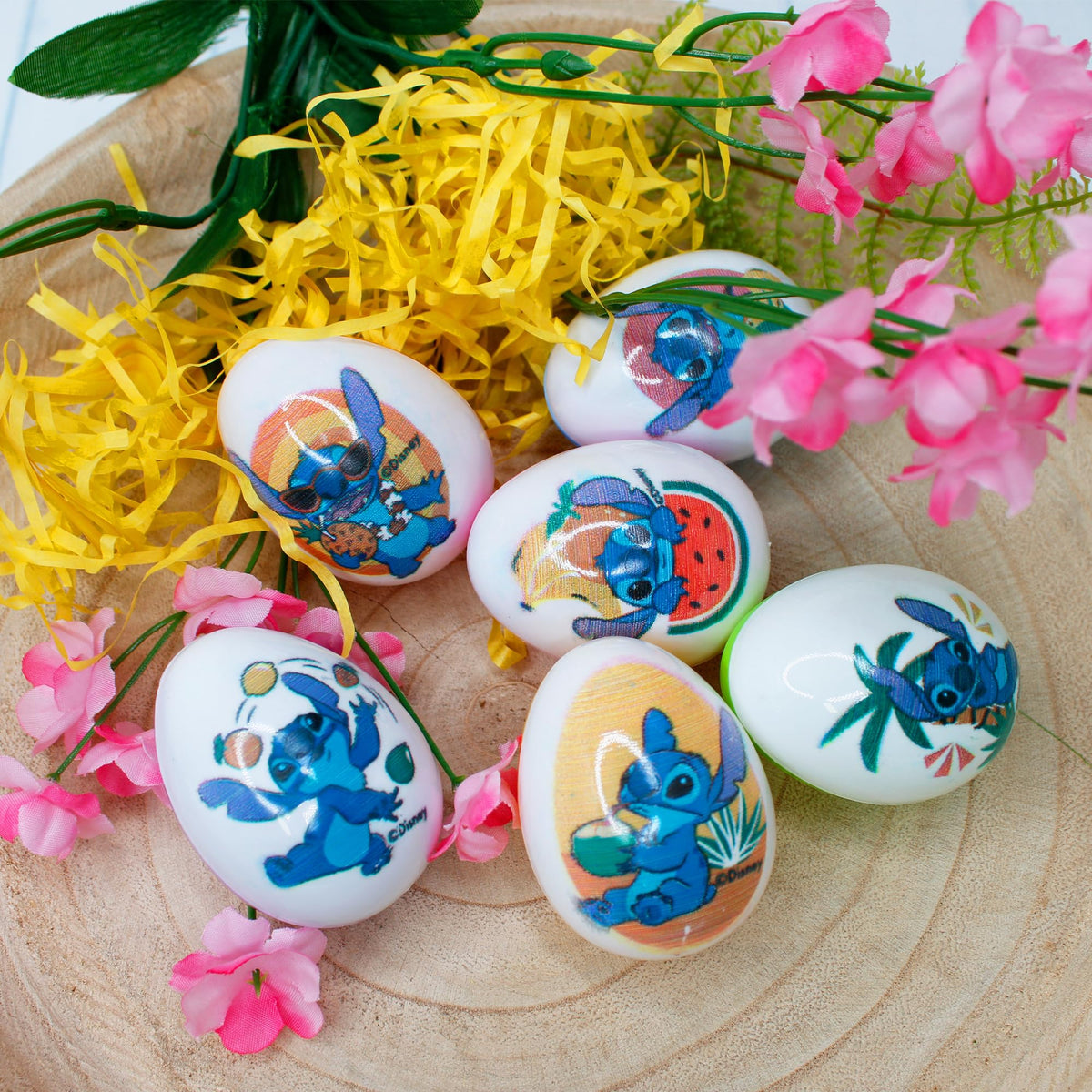 Galerie Stitch eggs ideal for egg hunts with bright colors and excitement