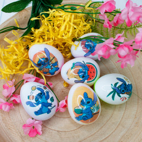 Galerie Stitch eggs ideal for egg hunts with bright colors and excitement