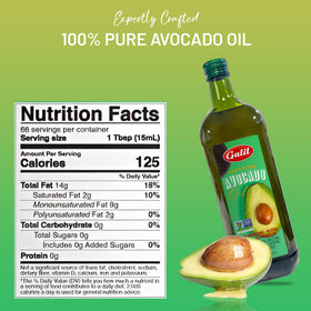 Galil Avocado Oil baking scene suggesting use in pastries and roasted vegetables.