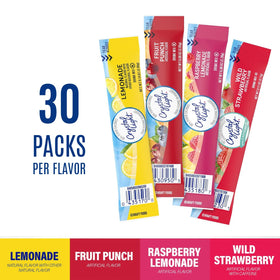 Crystal Light Wild Strawberry packets add fruity notes to water