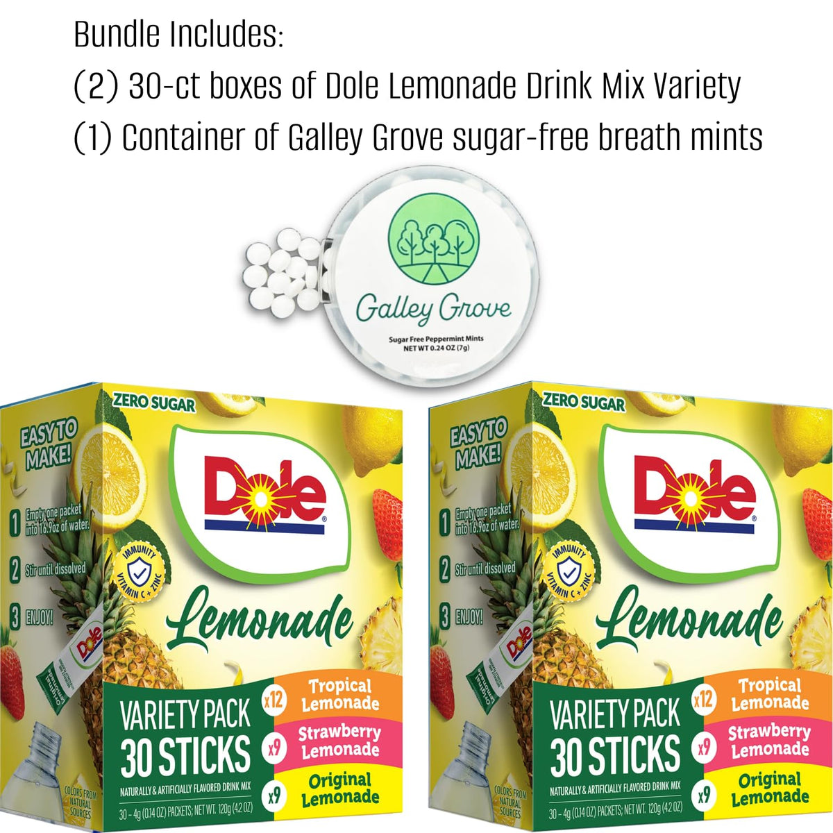 Galley Grove Dole Lemonade Classic packet for everyday refreshment.