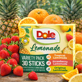 Front view of Galley Grove Dole Lemonade variety pack showing three flavors.