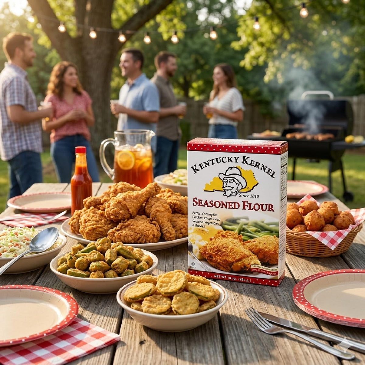 Galley Grove Kentucky Kernel coating makes fried pickles extra crispy.