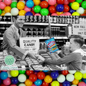 Mini gumball machine compatible size fits standard dispensers
