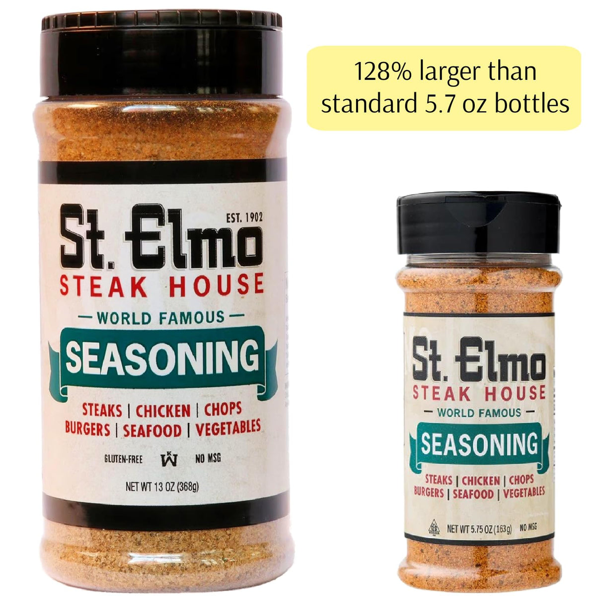 Galley Grove seasoning bottle highlights gluten-free and kosher options.