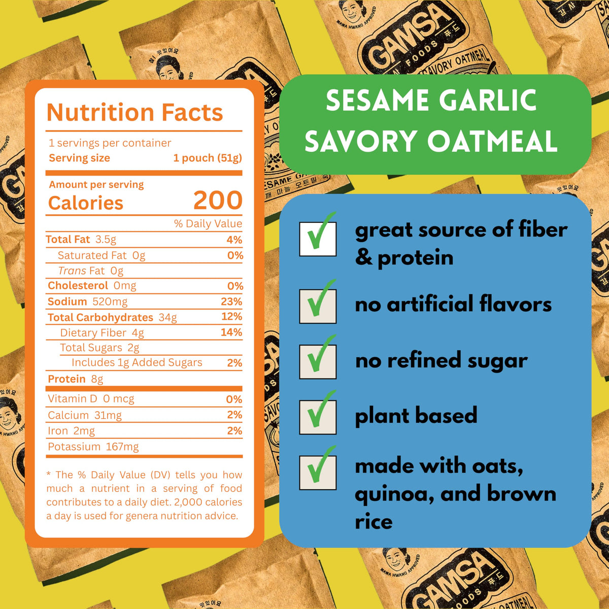 Gamsa Foods travel-friendly pouch designed for on-the-go meals.
