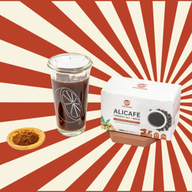 GANOHERB Coffee cup ready to enjoy a flavorful energy boost.