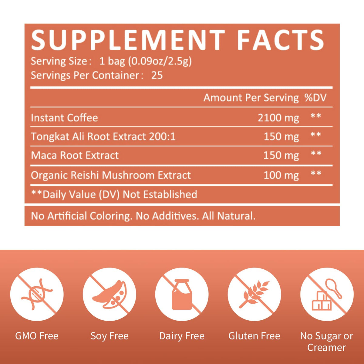 GANOHERB Reishi mushroom extract coffee for focus and balance.
