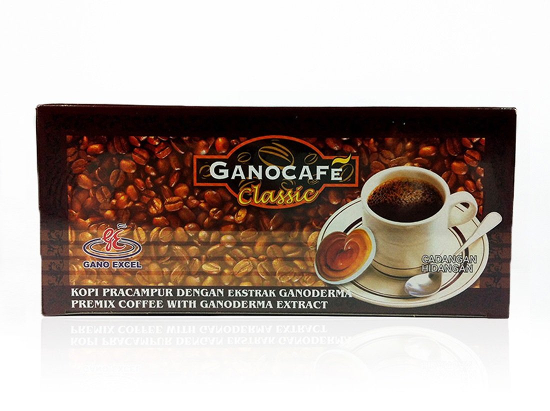 Gano Excel GanoCafe Classic box of instant coffee with Ganoderma lucidum for energy