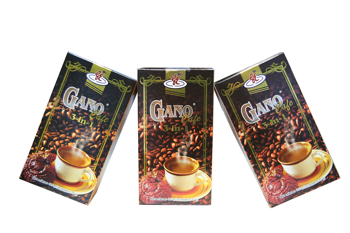 Gano Excel instant coffee with dark roast aroma